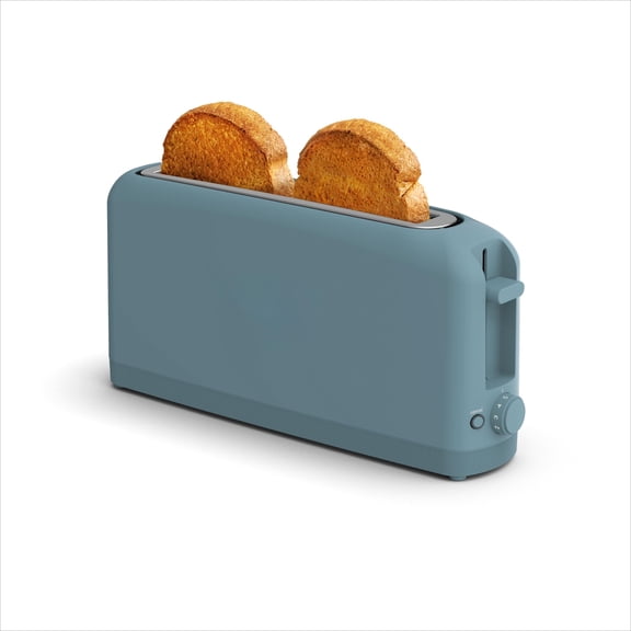 2 Slice Slim Toaster, Fits-anywhere™ Kitchenware, 6 Setting Shade Control with Reheat & Cancel Buttons, Fits sourdough, 10” Long Slot, Anti Jam & Auto Shutoff, 900 Watt, Oatmilk