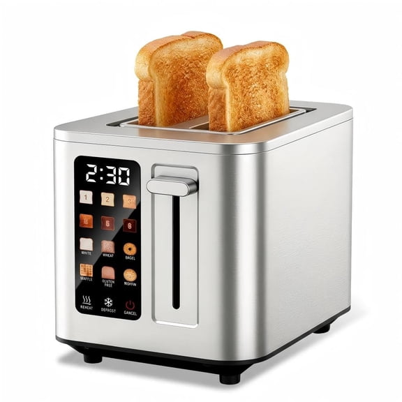 2 Slice Stainless Steel Digital Touch Screen Toaster