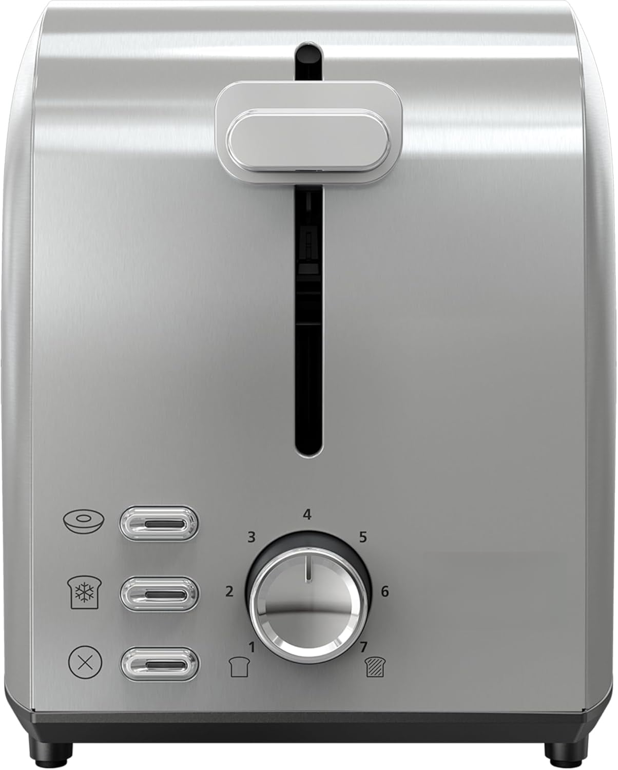 2-Slice Stainless Steel Toaster - Extra Wide Slots, 7 Shade Settings ...