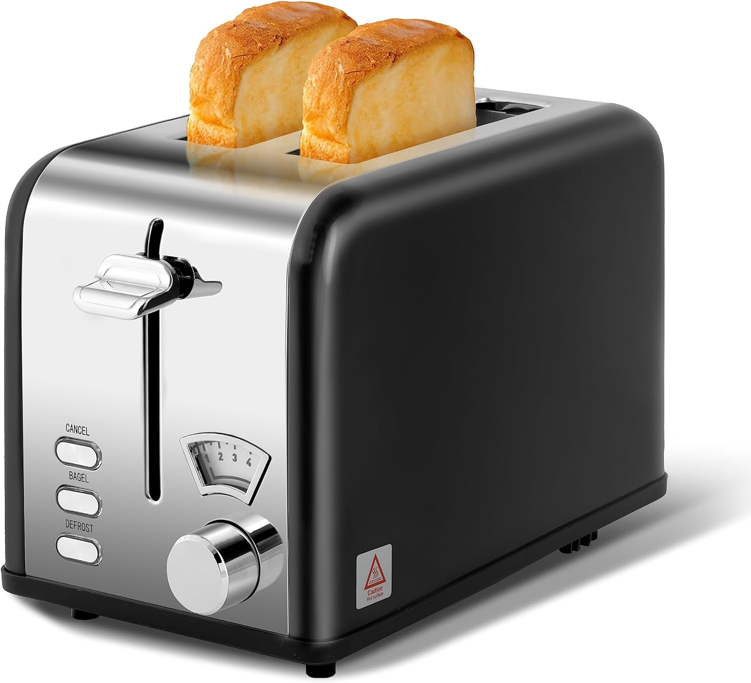 2Slice Toaster, 5 Browning Setting and 3 Function Bagel/Defrost