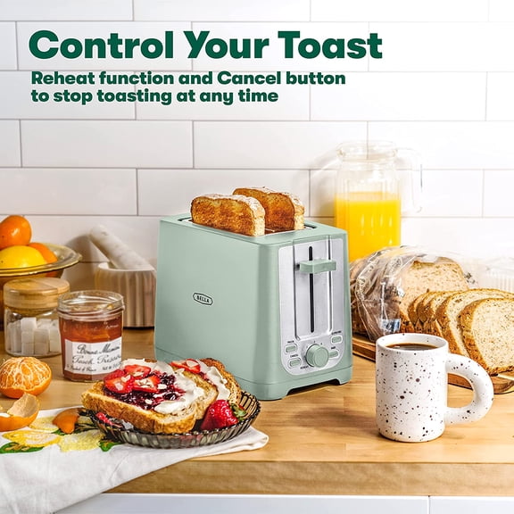 2 Slice Toaster with Auto Shut Off - Extra Wide Slots & Removable Crumb Tray and Cancel & Electric Can Opener and Knife Sharpener, Multifunctional Jar and Bottle Opener