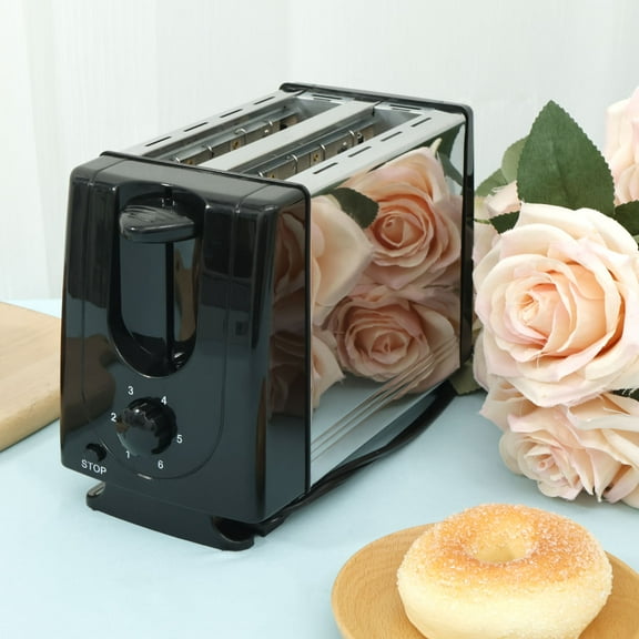2 Slice Toaster Compact 2 Slots Toaster with 6 Browning Levels and Pause Button Stainless Steel Breakfast Toaster Multifunction Toaster for Toast Crumpets Small Breads