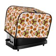 2 Slice Toaster Cover, Hamburger A Waterproof Toaster Cover with