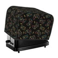 2 Slice Toaster Cover with Pockets, Colorful game controller Bread