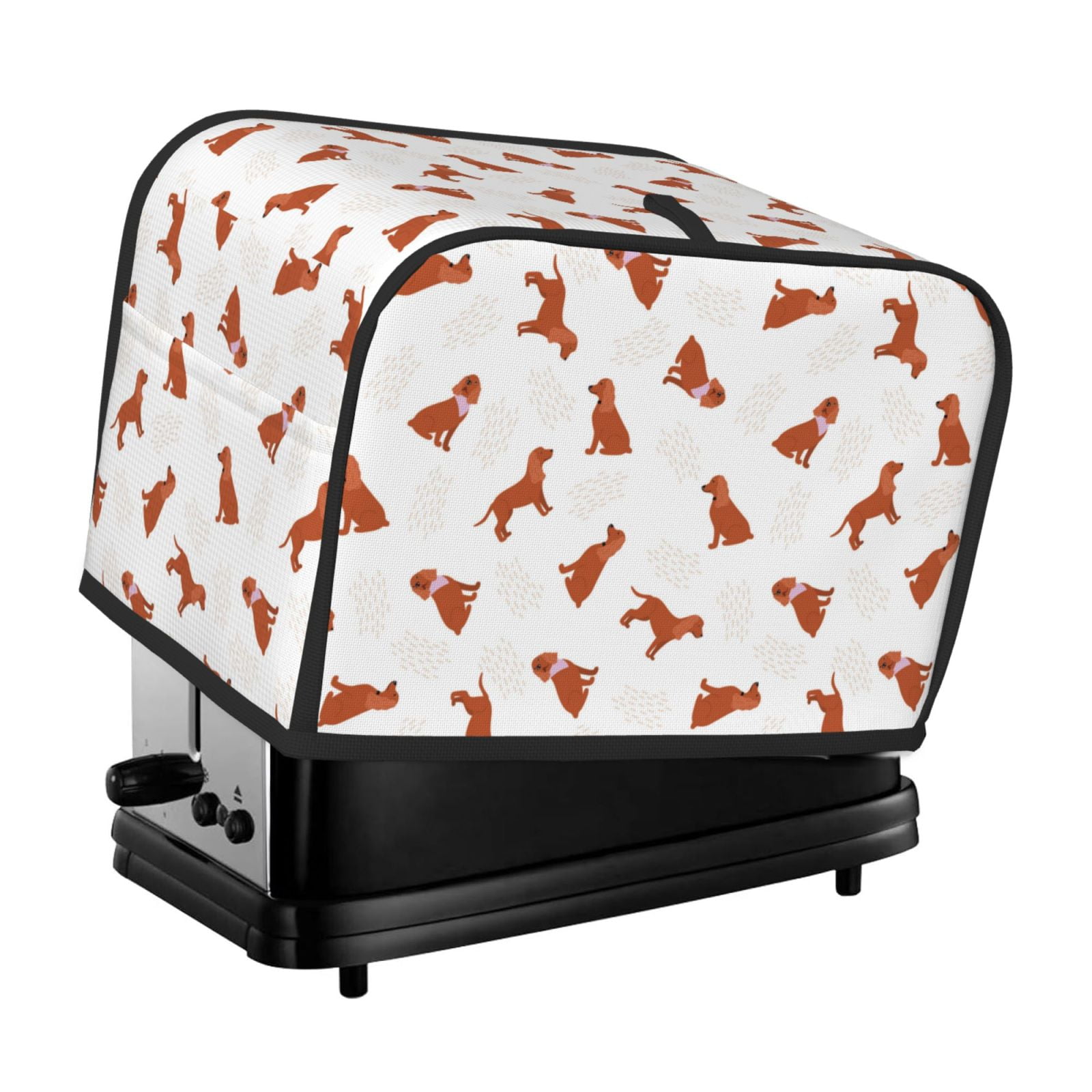 2 Slice Toaster Cover with Pockets, Dog cool Puppy Toaster Oven Covers
