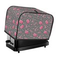 2 Slice Toaster Cover with Pockets, Eiffel Tower bike pink Toaster Oven