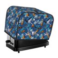 2 Slice Toaster Cover with Pockets Shark Skateboard Coconut Tree