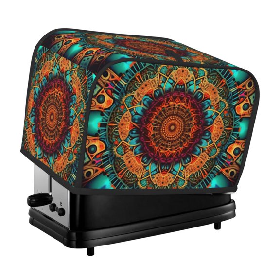 2-Slice Toaster Cover, Waterproof Dust Cover, Protective Sleeve for Small Kitchen Appliances, Kaleidoscope Psychedelic Trippy Cool
