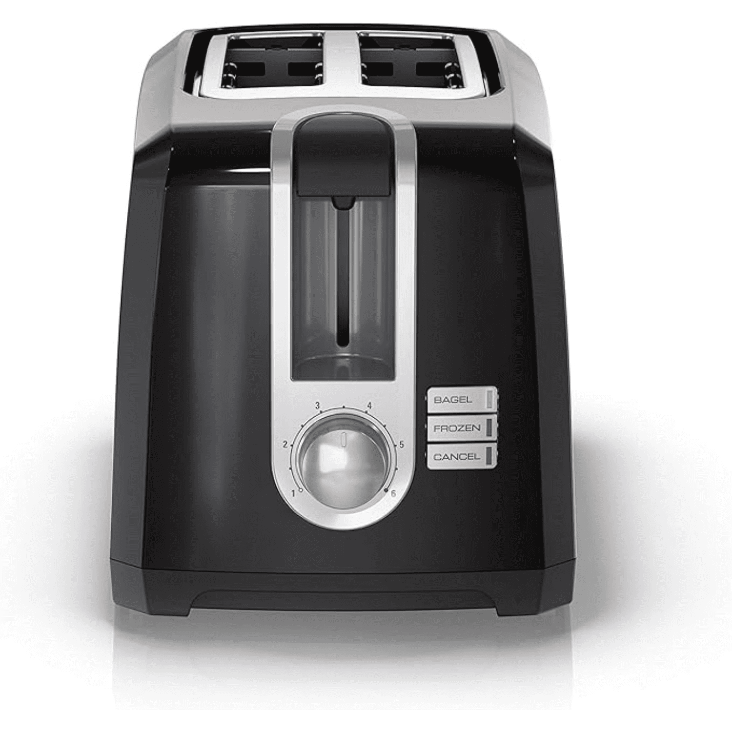 Black Digital 2-Slice Toaster with Wide Slots