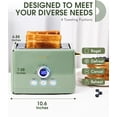 thumbnail image 1 of 2 Slice Toaster - Retro Style with LED Display, 1 of 6
