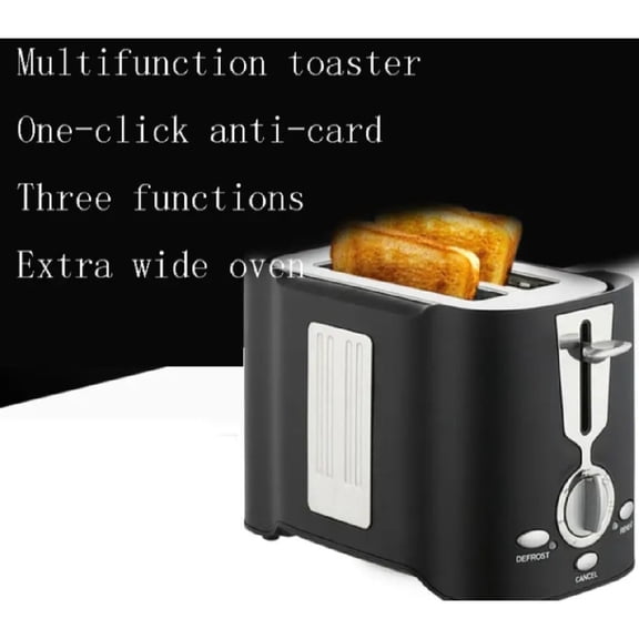 2 Slice Toaster Stainless Steel with Wide Slots & Drop-Down Crumb Tray Quick Even Toasting Adjustable Browning Level for Home/Dorm/Small Apartment