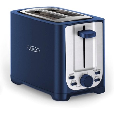 2-Slice Toaster with Auto Shutoff - Extra-Wide Slot and Removable Crumb Tray plus Cancel, Defrost and Reheat Functions - Toast, Bagels and Waffles