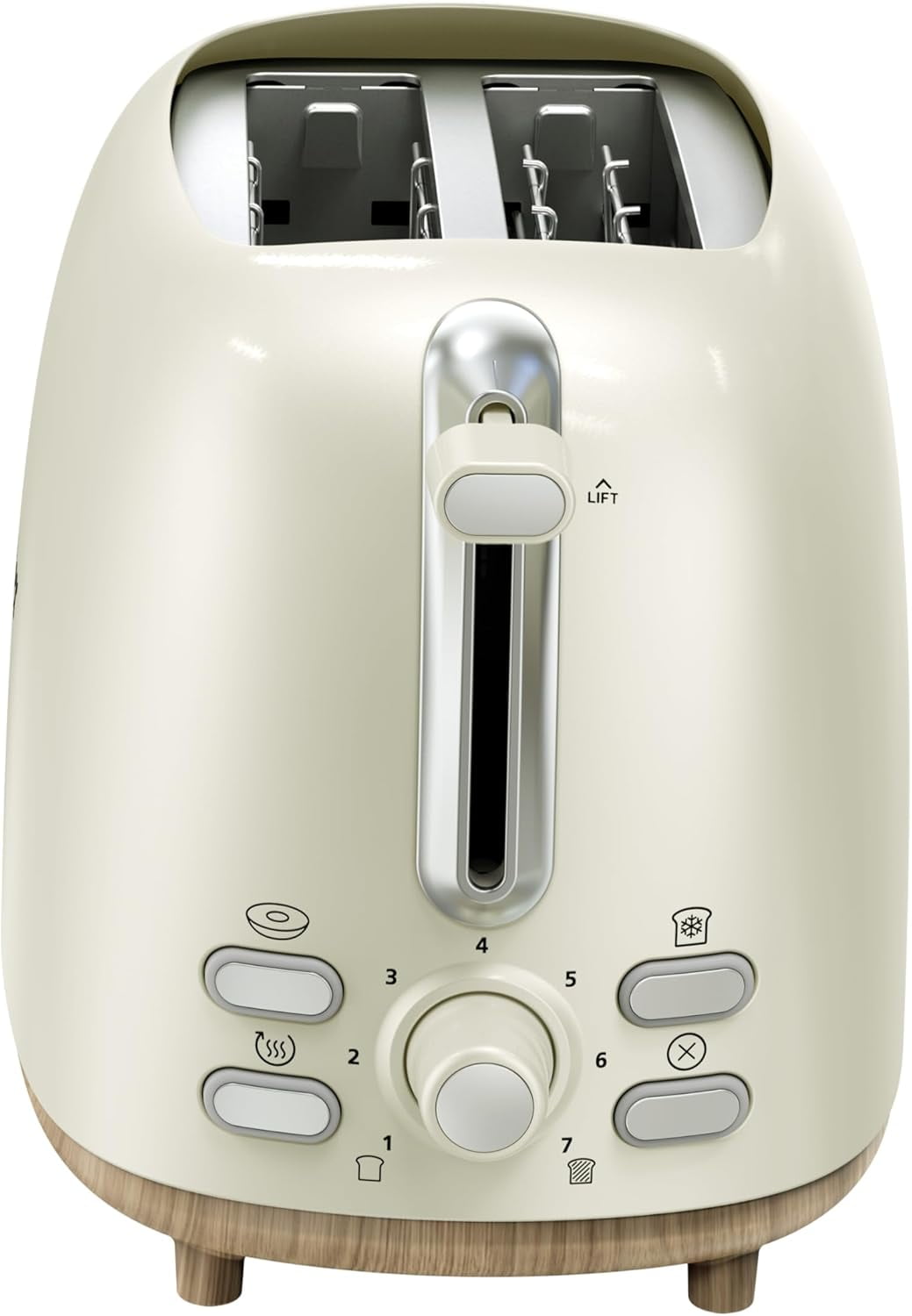 2-Slice Toaster with Extra Wide Slots, Bagel Toaster, Oat Milk