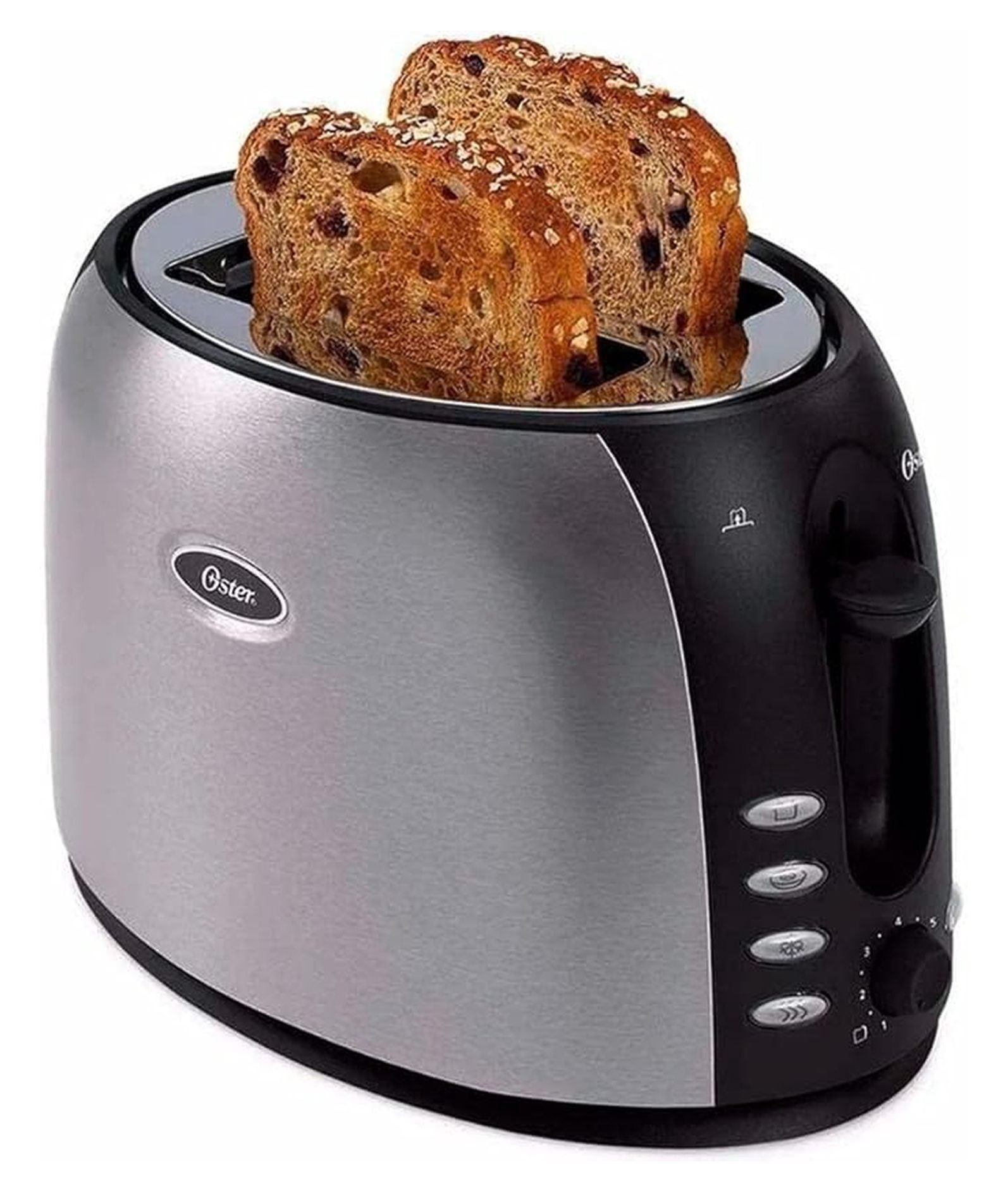 2 Slice Toaster with Wide Slots - Bagel & Bread Toaster, Stainless Steel