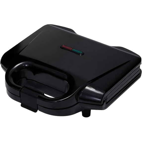 2-Slice Waffle Maker with Non-Stick Coating, Easy to Clean, 700W, Black