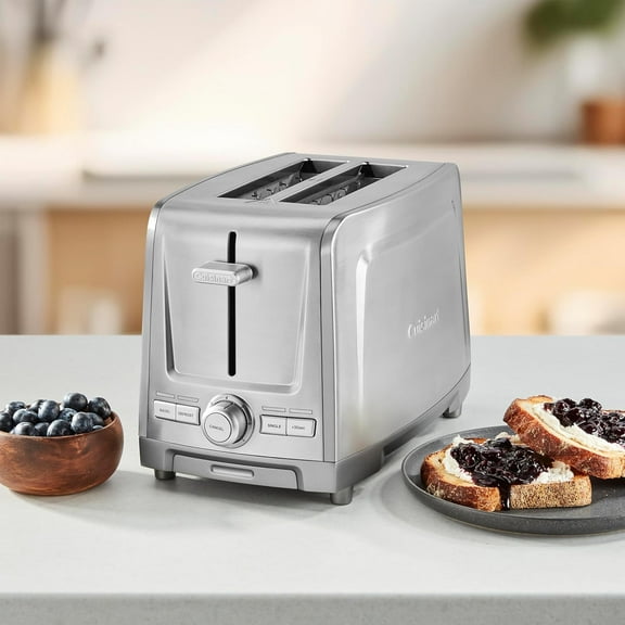2-Slice Slot Stainless Steel Toaster, Stainless Steel, CPT-1600