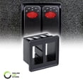 thumbnail image 1 of 2-Slot Rocker Switch Panel [Industry Standard Fit] [Heavy Duty] [Expandable Design] [Professional Look] Automotive Mount Toggle Switch Housing, 1 of 7