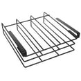 thumbnail image 1 of 2-Slot Under Cabinet Shelf Basket Organizer, Metal Wire Rack Hanging Storage Holds up to 22lbs for Kitchen Pantry or Refrigerator, Black, 1 of 9