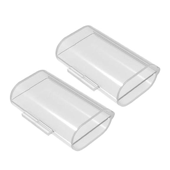 Transparent PP AA Case Cover Container Organizers Holder Storage Box for 2pcs AA Batteries