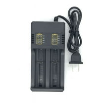 2-Slots - Battery Charger 3.7V 18650 16340 14500 - Rechargeable Battery Charger Charger US Plug