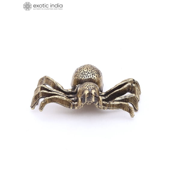 2" Small Brass Spider Figurine | Decorative Statue
