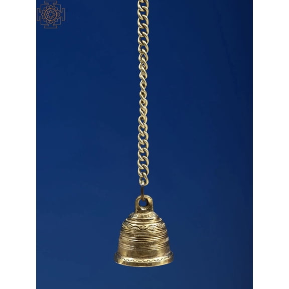 2" Small Brass Temple Bell