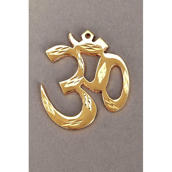 2" Small Om Wall Hanging Idol | Brass Wall Hanging Statue | Handmade | Made in India