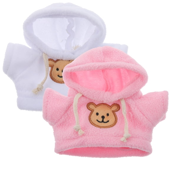 2 Small Plush Bear Doll Outfits for 6-8 Inch Stuffed Animals