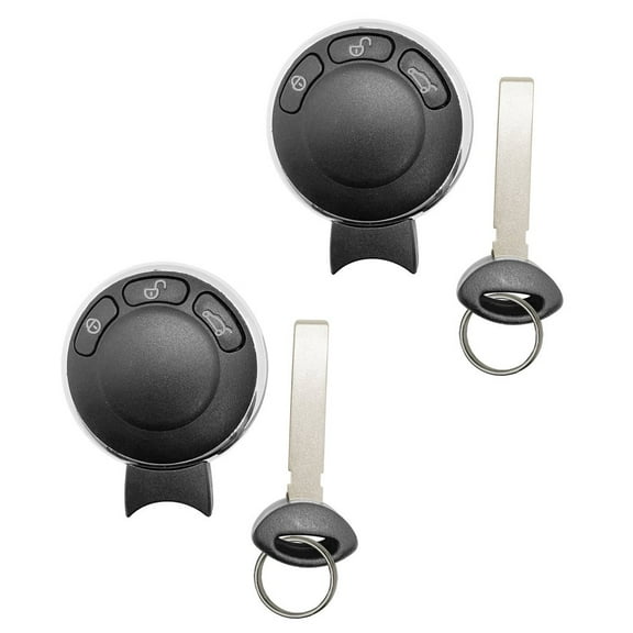 2 Smart Keyless Entry Car Remote Key Fob 3 Button KR55WK49333 For 2007-2014 BMW Mini Cooper 315Mhz 46 CHIP