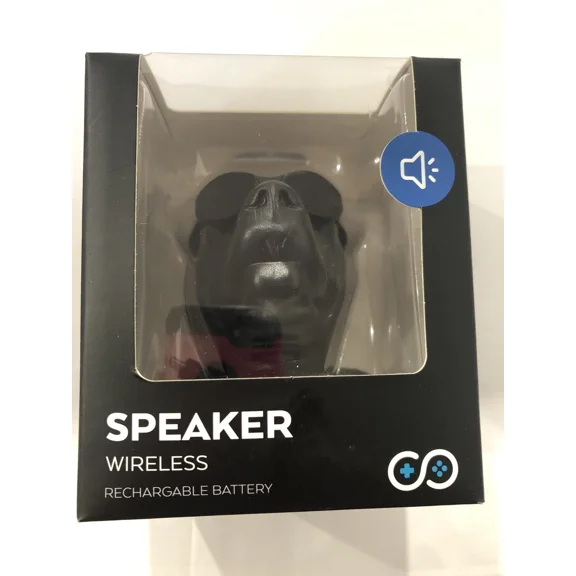 2 Smart Theater Wireless Bluetooth Speaker Black Pitbull Dog Rechargeable