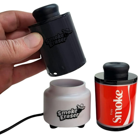 (2) Smoke Eraser Pros (Sploofs/Personal Air Filters) + Dock (HEPA Filter Dryer) | Dock Reverses Restriction & Extends Life to 3000+ Exhales For The 2 Units + Countless More