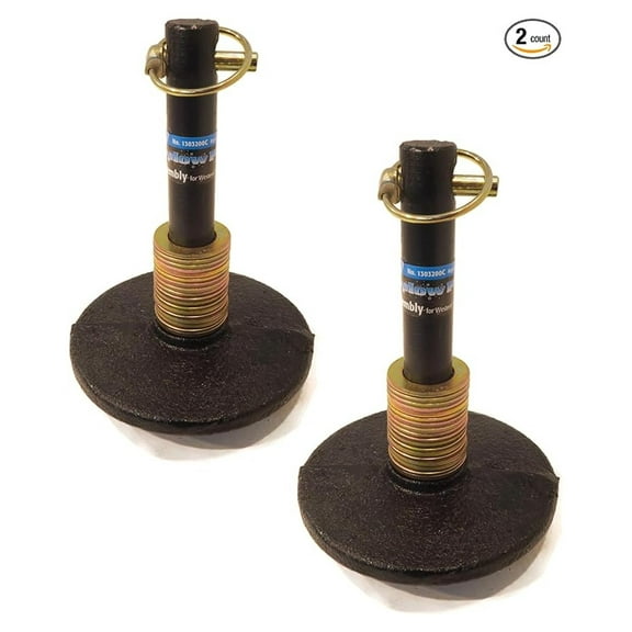 (2) Snow PLOW Shoe Skid Foot Assemblies for Western 49067 Meyer Snow