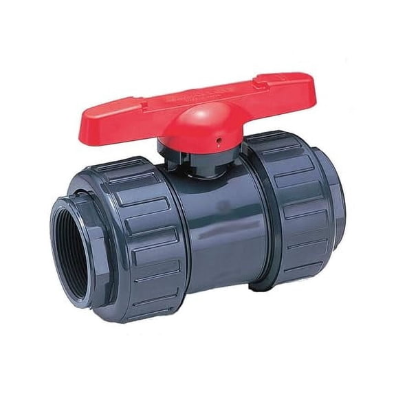 2" Socket x Thread PVC Ball Valve 2-Way$$Plumbing & HVAC