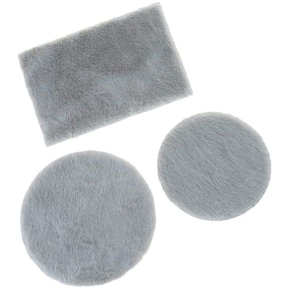 2. Soft Carpet For Furniture, 3PCS Plush Floor Mats Safe Washable Kids Model Craft Project Decors