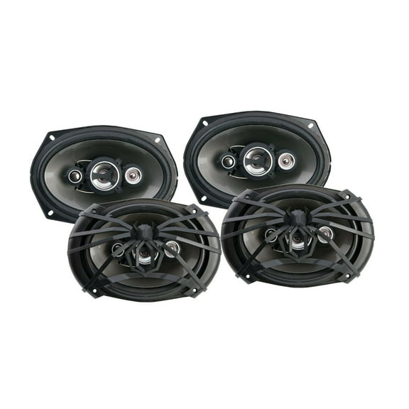 2 Soundstream AF.694 Arachnid Series 6"x9" 4-Way Speaker Pair, w/ Special Speaker Grilles