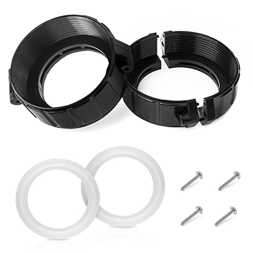 2" Spa Hot Tub Heater Pump Union Split Nut with Screw, Heater Gasket and O-Rings for Balboa Gecko (Actual Size 3 Inch, Suitable for 2 Inch Heater Assemblies)