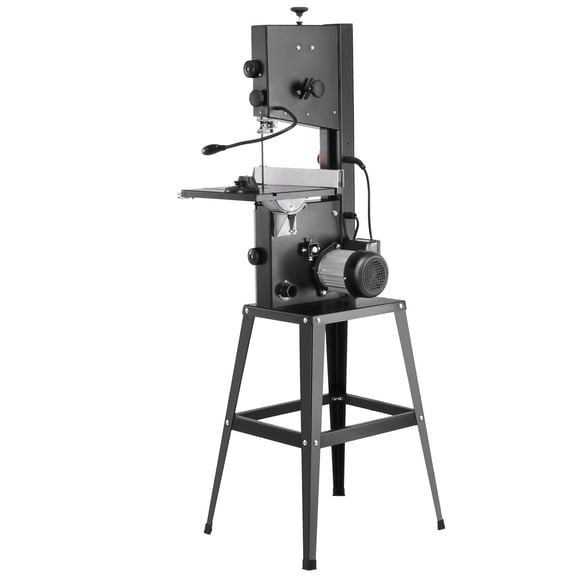 2-Speed Band Saw with Metal Stand, 10-Inch Blade, 0.5HP Motor, Optimized Workbench & Miter Gauge - Perfect for Wood & Plastic Projects