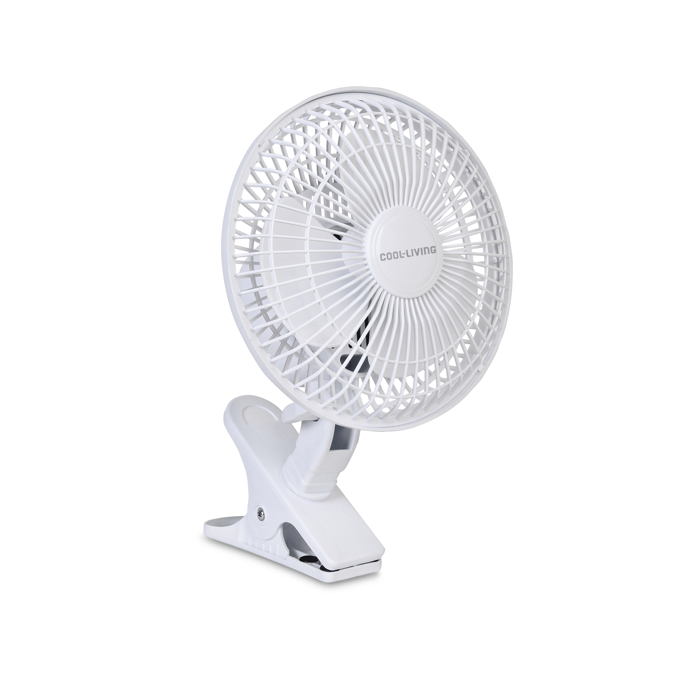 2 Speed Clip-on Fan 6 inch, with Strong Clamp, Powerful Airflow, Adjustable Tilt, Quiet Cooling Desk Fan for Home, Office, Car, Stroller, Garage, Greenhouse, Gyms and Workshops