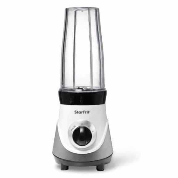 2-Speed Personal Blender - White: Portable Smoothie & Bullet Blender, 300W, 2 Cups, Dishwasher-Safe