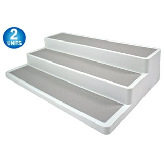 Stair step shelf organizer sale