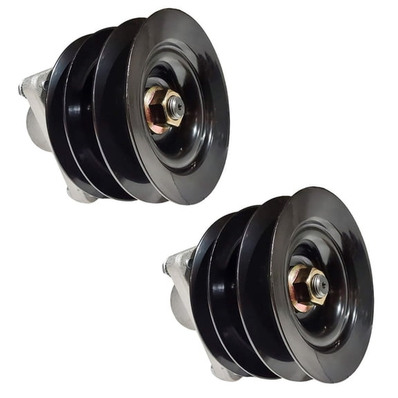 (2) Spindle Assy With Pulley Fits Cub Cadet Fits MTD 918-0241B 918-0431C 8011732