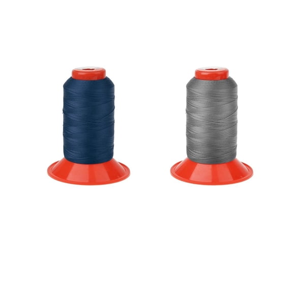 2 Spool Bonded Nylon Sewing Thread 500 the Upholstery, Outdoor Luggage, Purses ()