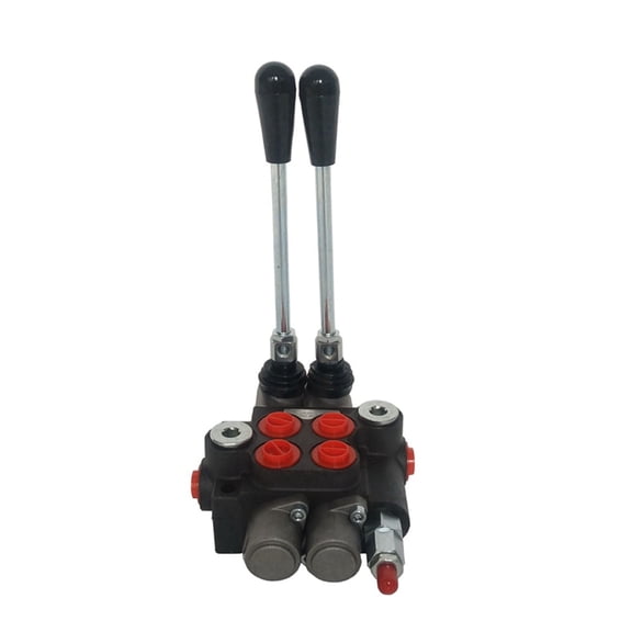 2 Spool Hydraulic Control Valve Cylinder Spool Manual Reversing Valve 13 GPM Double Acting