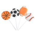 thumbnail image 1 of 2 Sports Ball Lollipops - Pack of 12 Assorted Fruit-Flavored Candy Suckers for Party Favors, Cake Decorations, Novelty Supplies or Treats for Halloween, Christmas, Baby Showers by Kidsco, 1 of 3