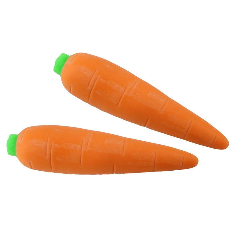2 Squishy Sand-Filled Carrot - Moldable Sensory, Stress