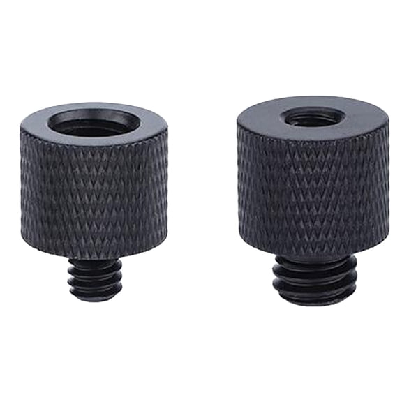 2 Stck Stativ Schraube Adapter, Gewindeadapter 3/8 auf 1/4 & 1/4 auf 3/8Aus Aluminiumlegierung, fr Kamera-Lautsprecher, Stativ, Mikrofonstnder, Monitor(Schwarz)