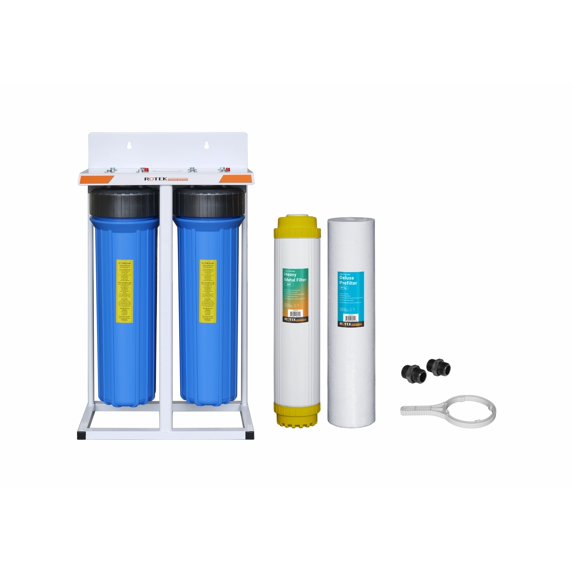 2 Stage - Whole House Water System with 20" x 4.5" heavy metals (SED, KDF)