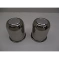 thumbnail image 1 of 2- Stainless Metal Trailer Wheel Center Hub Cap Covers 3.75 Bore Chrome End Cap, 1 of 5