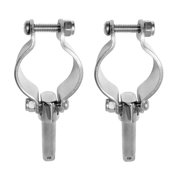 2 Stainless Steel Marine Clamp Socket 1/2'' Inches Rowlocks/Oarlocks for