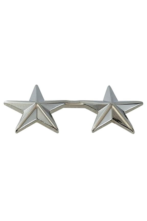 Hero’s Pride 5-Point Star Pins – Pair, 5/8", Silver Finish, 2 Posts & Clutch Backs
